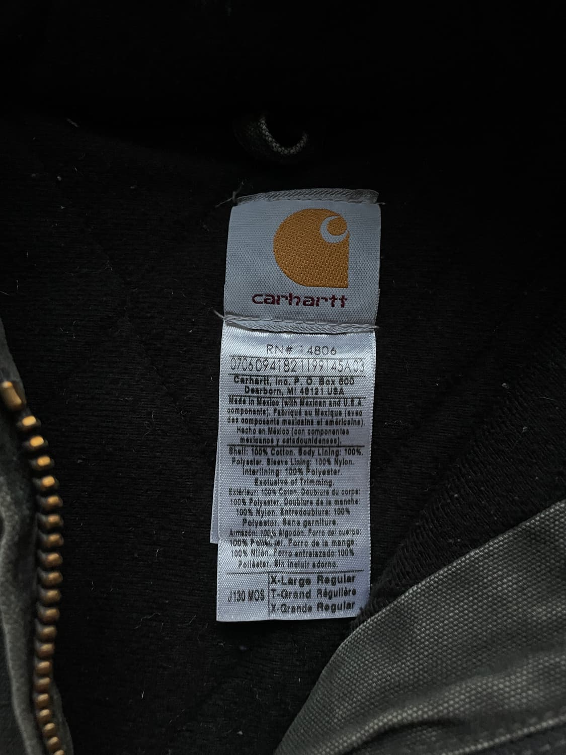 칼하트 j130 mos 모스 액티브 샌드스톤 빈티지 carhartt 상품이미지3