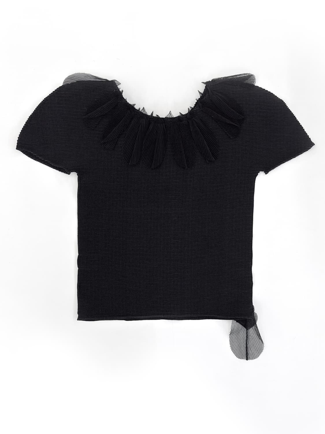 Issey Miyake me Feathers Detail S/S Top 상품이미지2