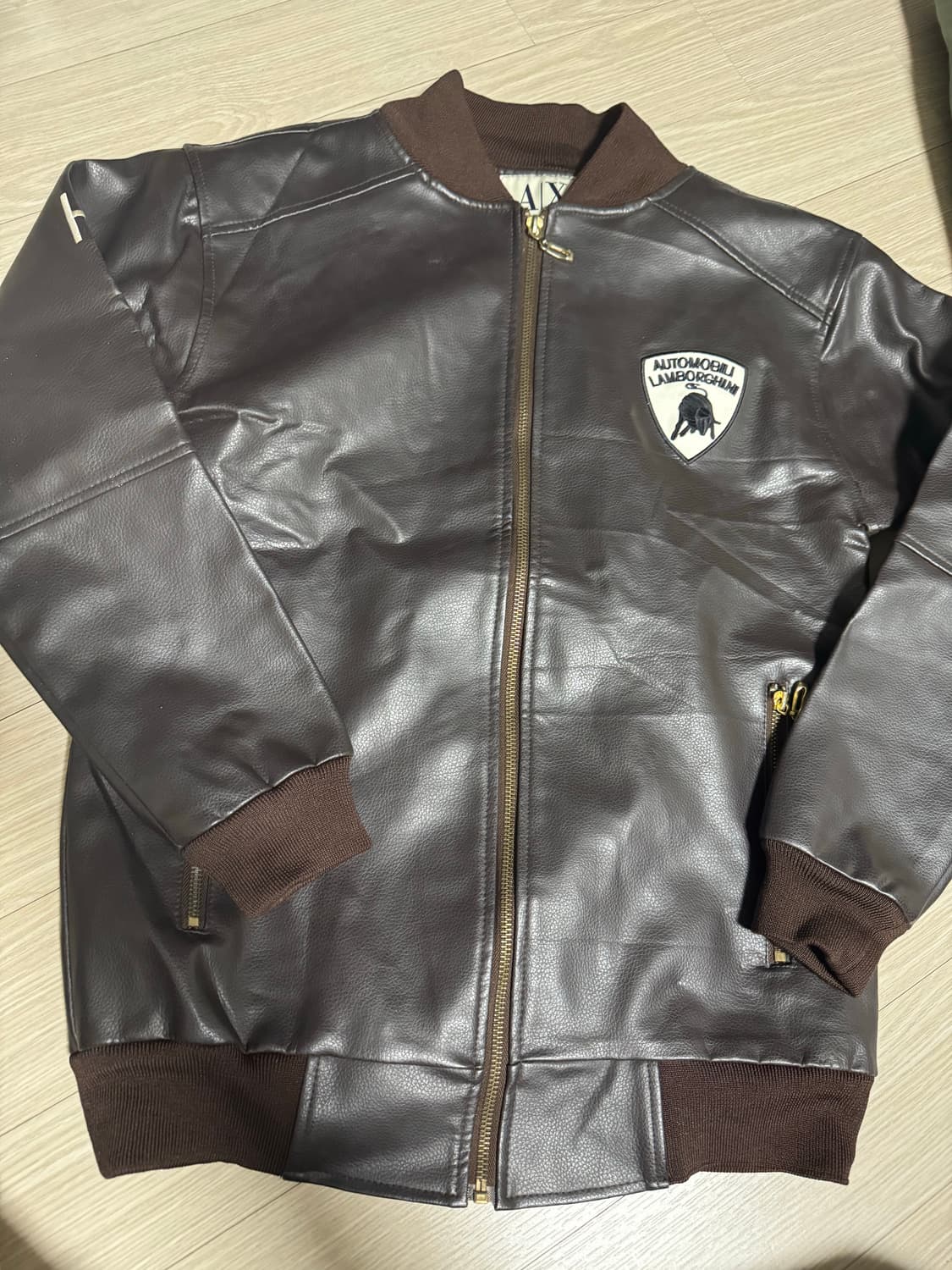 아르마니 익스체인지x 람보르기니 레더 자켓 m 상품이미지1