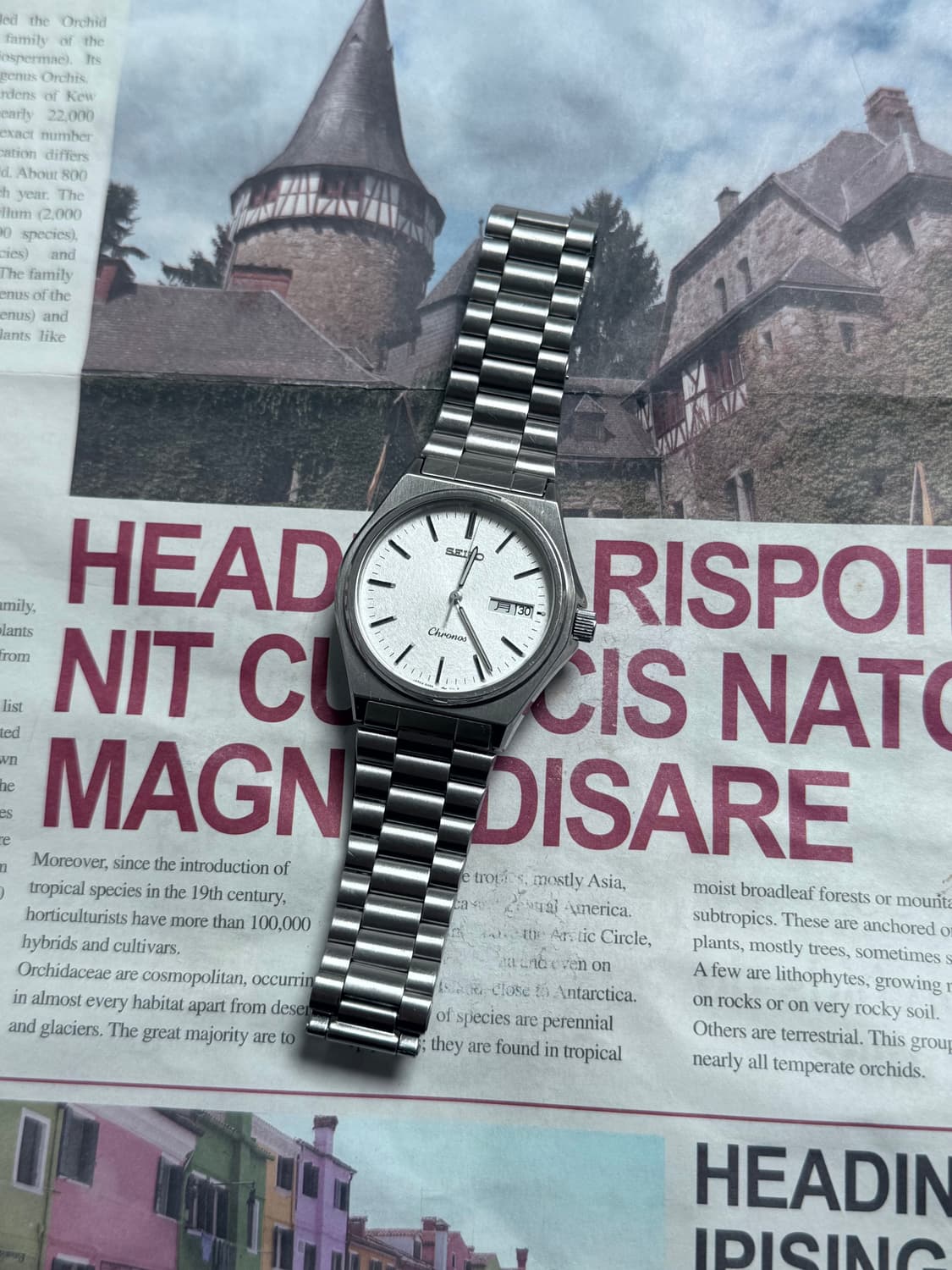 세이코 Seiko 쿼츠 크로노스 샌드 피니쉬 상품이미지2