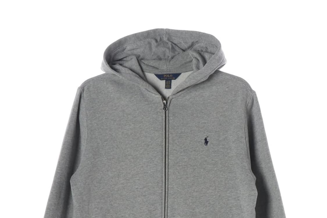 폴로 랄프로렌 보이즈 기모 후드 집업 그레이 18-20 상품이미지3