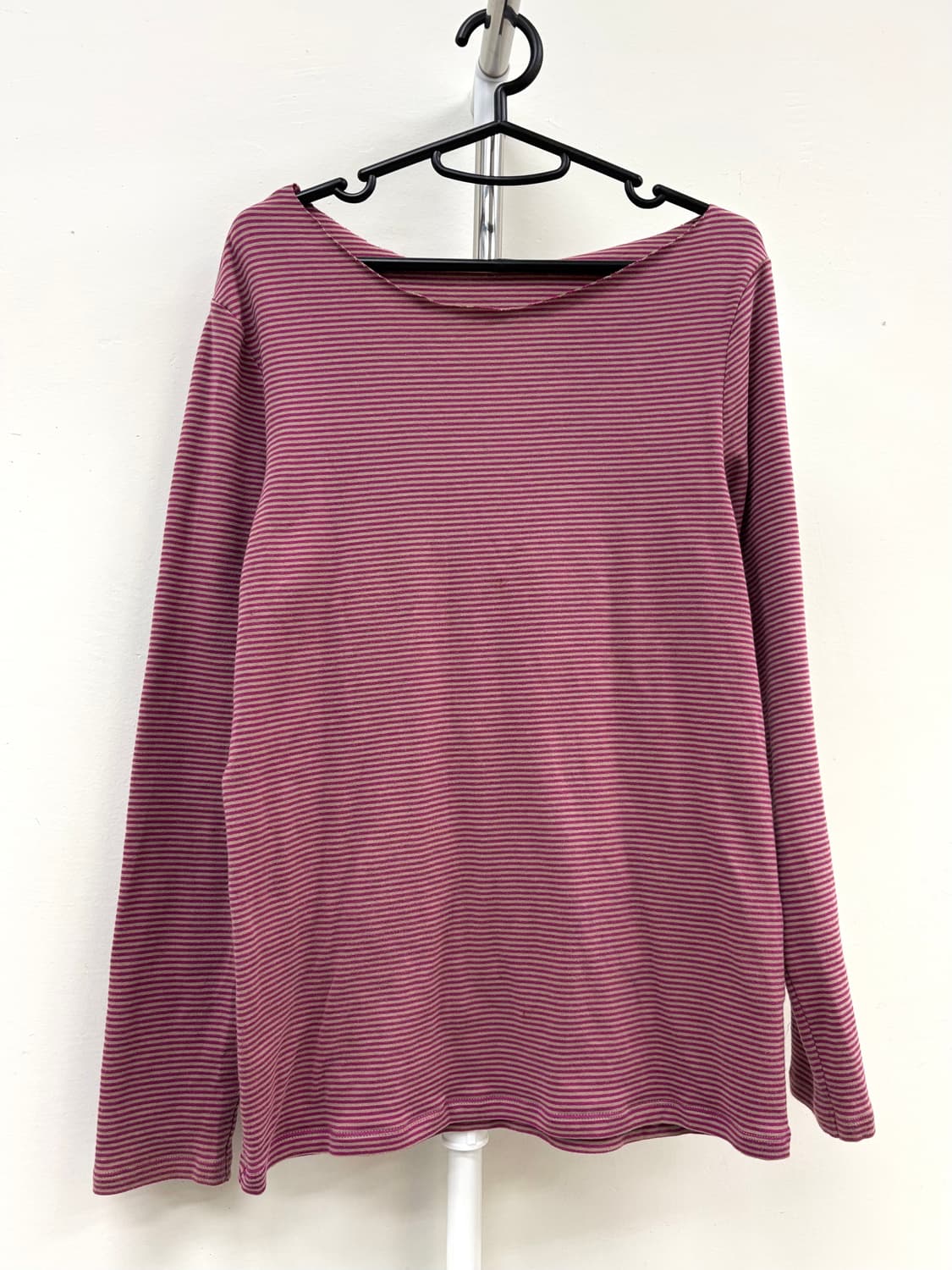 빈티지 핑크 스트라이프 롱슬리브 상품이미지2