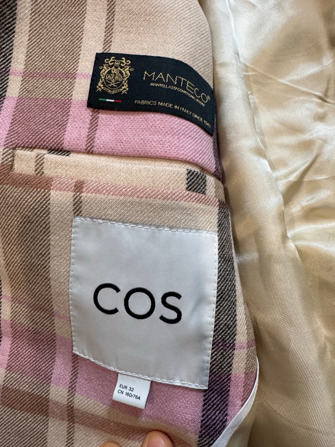 COS 코스 체크 블레이져 상품이미지6