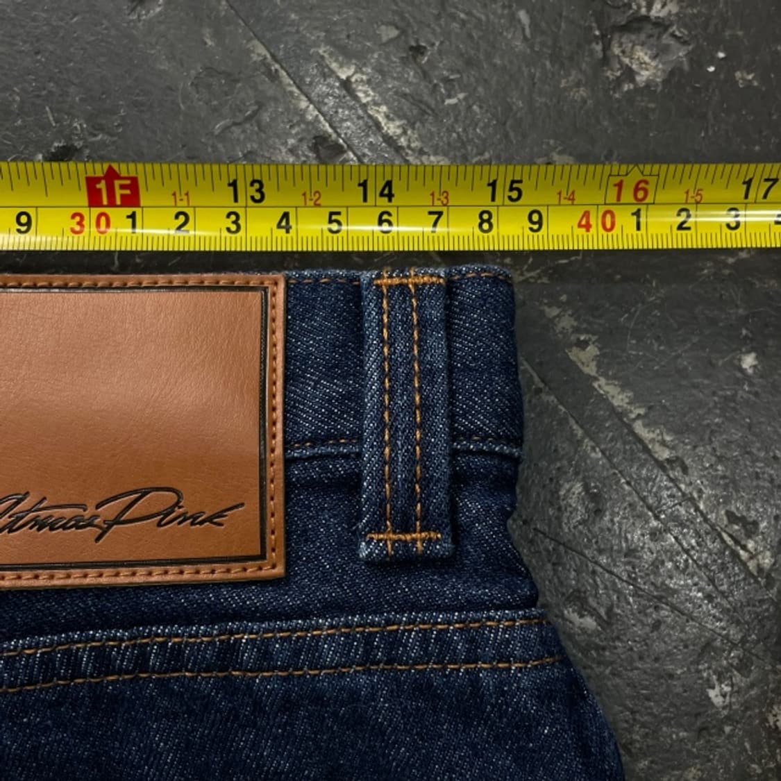 M 일본 편집샵 아트모스 핑크 데님 팬츠 상품이미지8