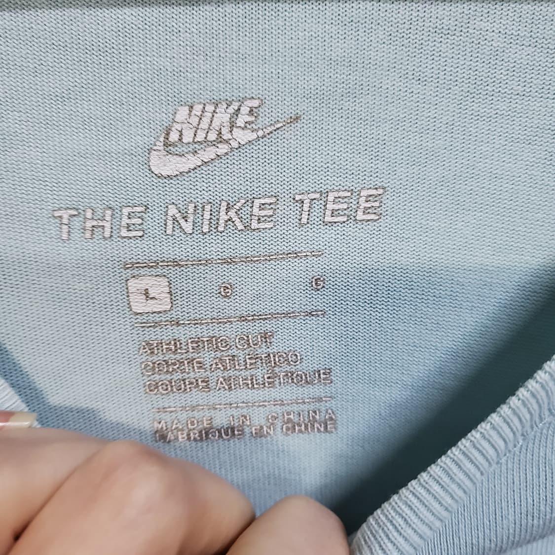 나이키 AF-1 반팔 티셔츠 하늘색  상품이미지4