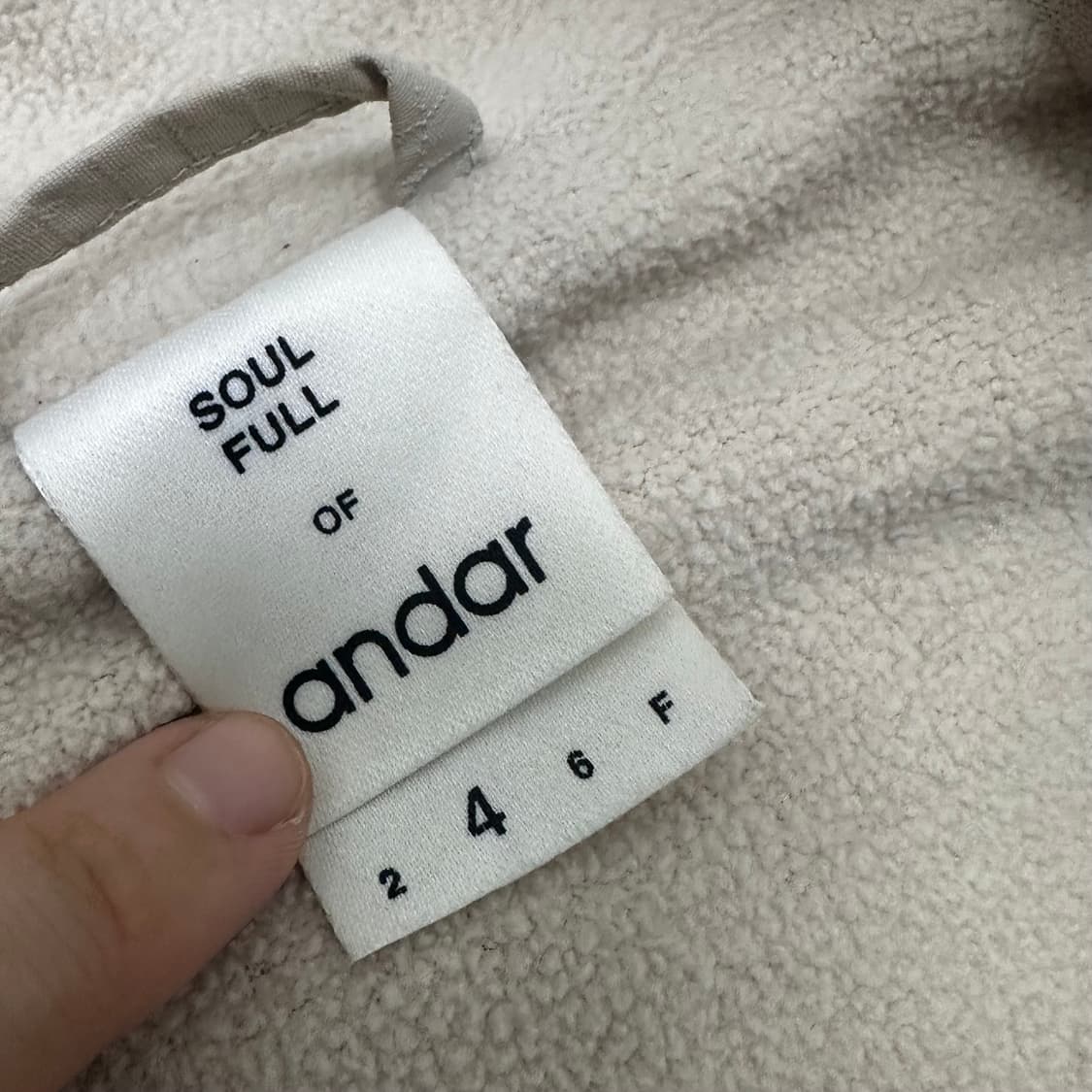 andar 안다르 기모 바람막이 자켓 사이즈4 상품이미지5