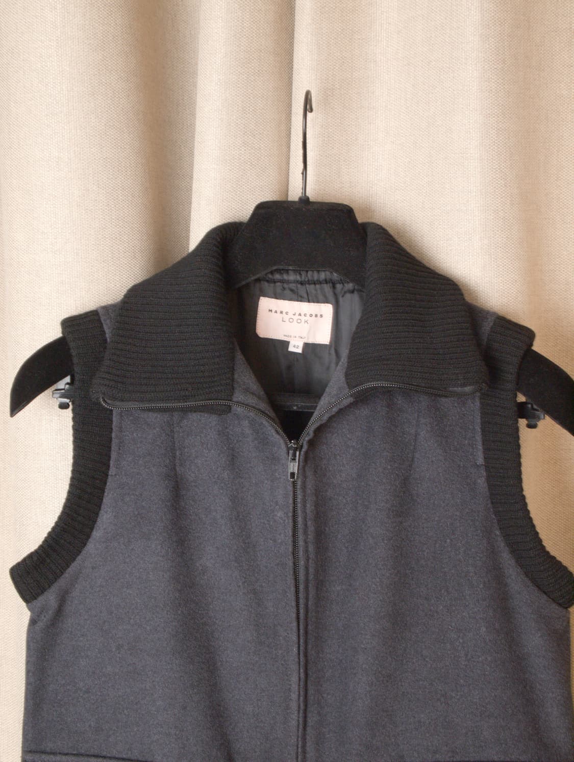 LOOK Silk Wool Zip-up Vest 상품이미지3