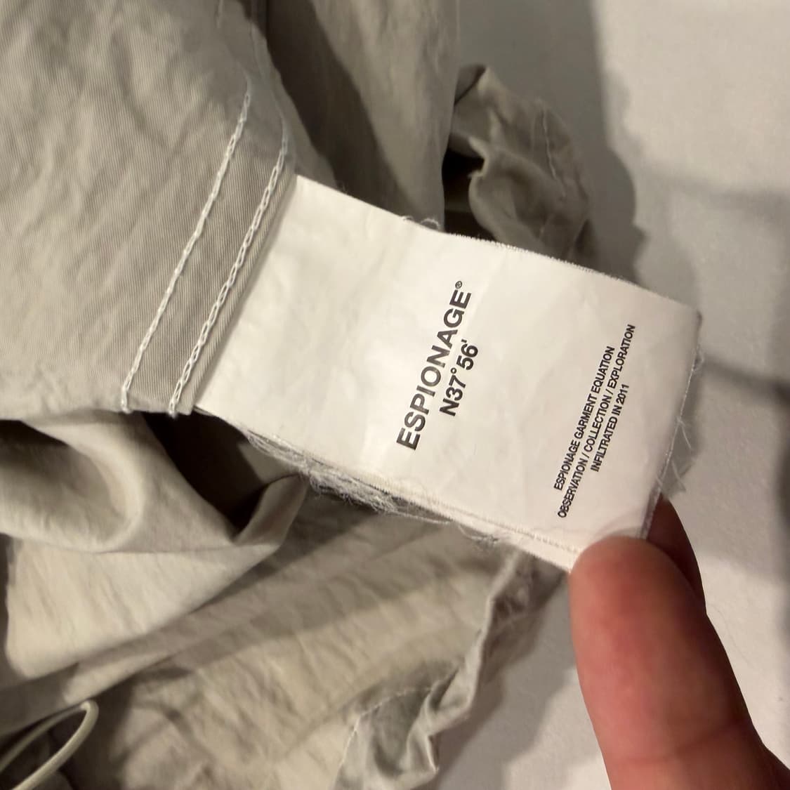 [L] 에스피오나지 후드 야상 점퍼 베이지 바람막이 D334 상품이미지8