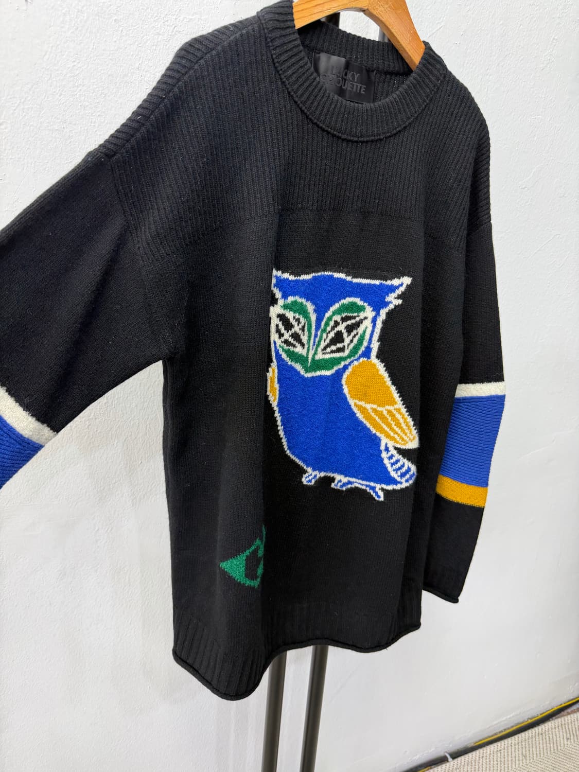 정품) 럭키슈에뜨 블랙 니트 스웨터 F 상품이미지2