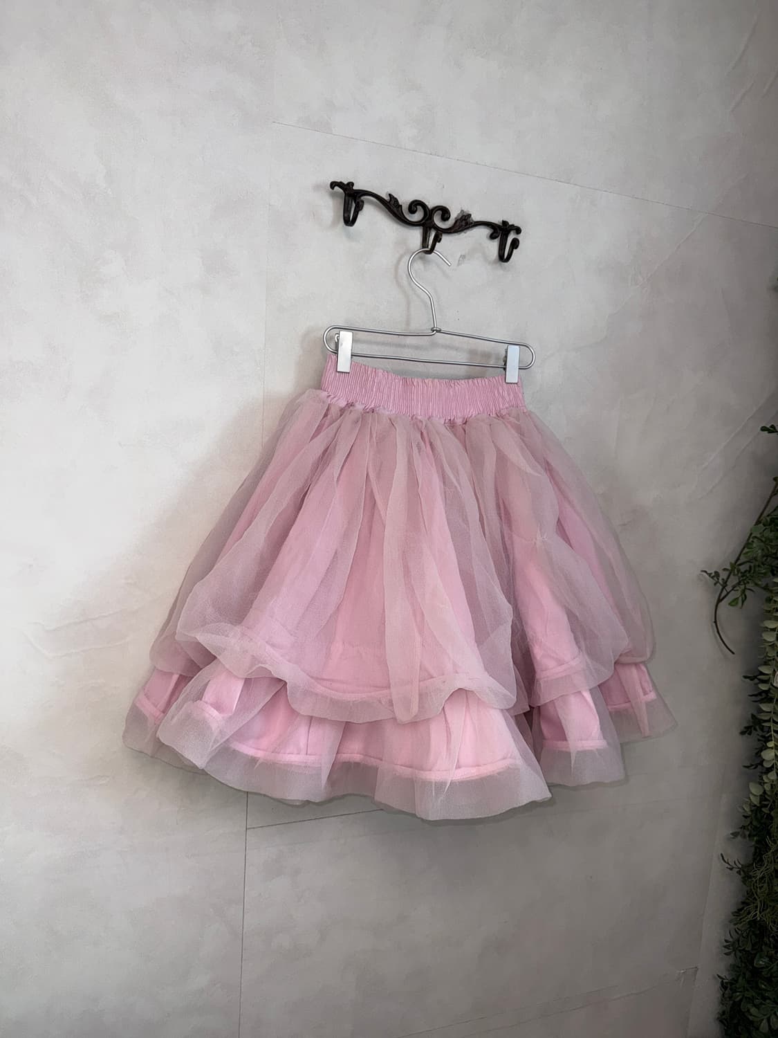Baby pink layered balloon sha skirt 상품이미지2