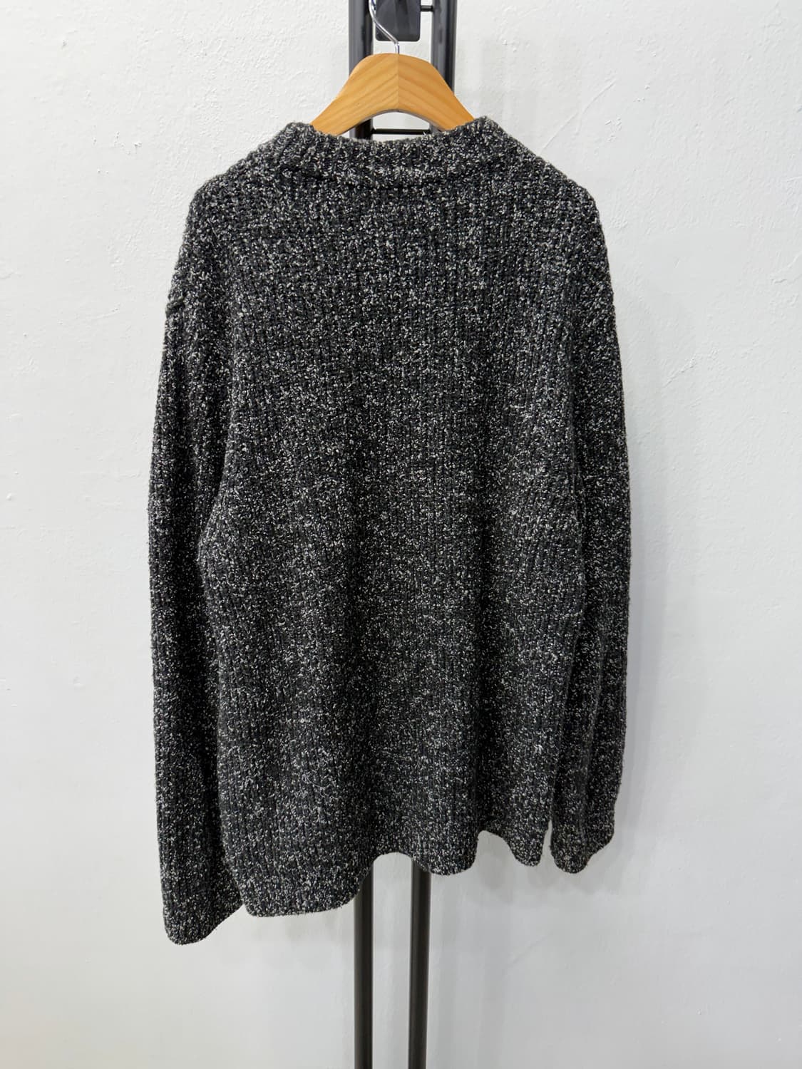 정품) COS 코스 남성 블랙 믹스 니트 스웨터 M 상품이미지4