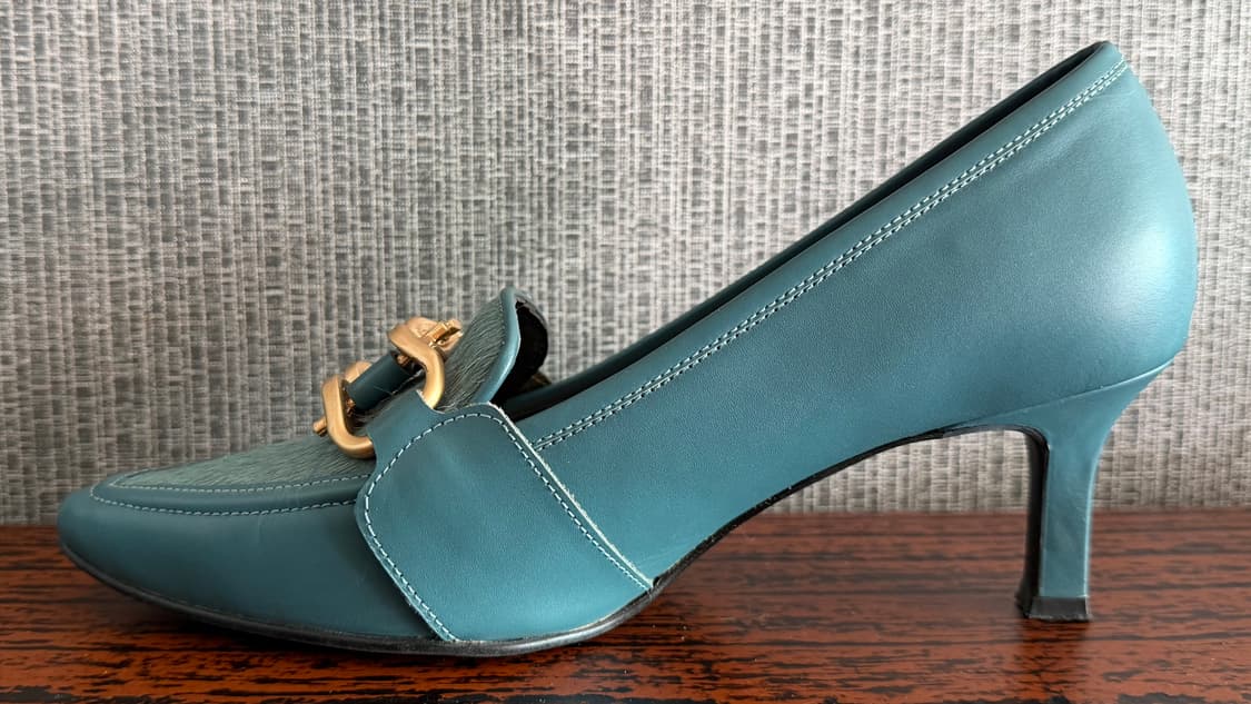 나인웨스트 펌프스 가죽 구두 송치 미드힐 로퍼 230 굽높이 4cm 상품이미지5