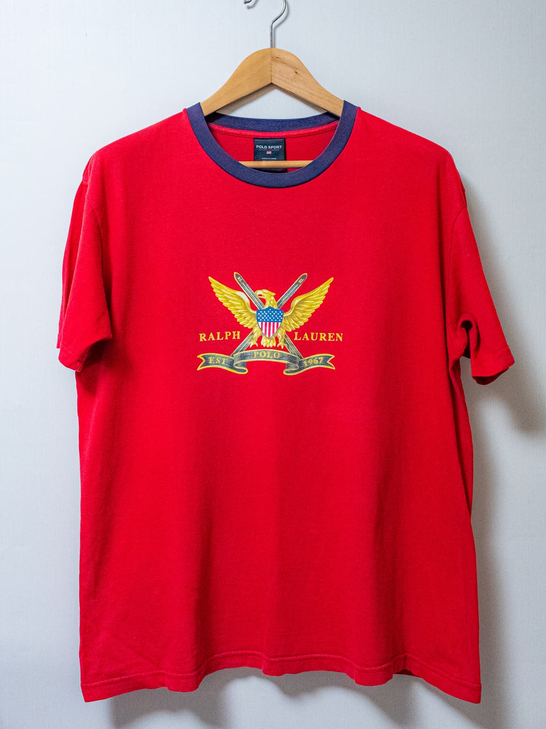 [폴로 스포츠 대방출] 폴로스포츠 빈티지 이글 반팔 셔츠 상품이미지1