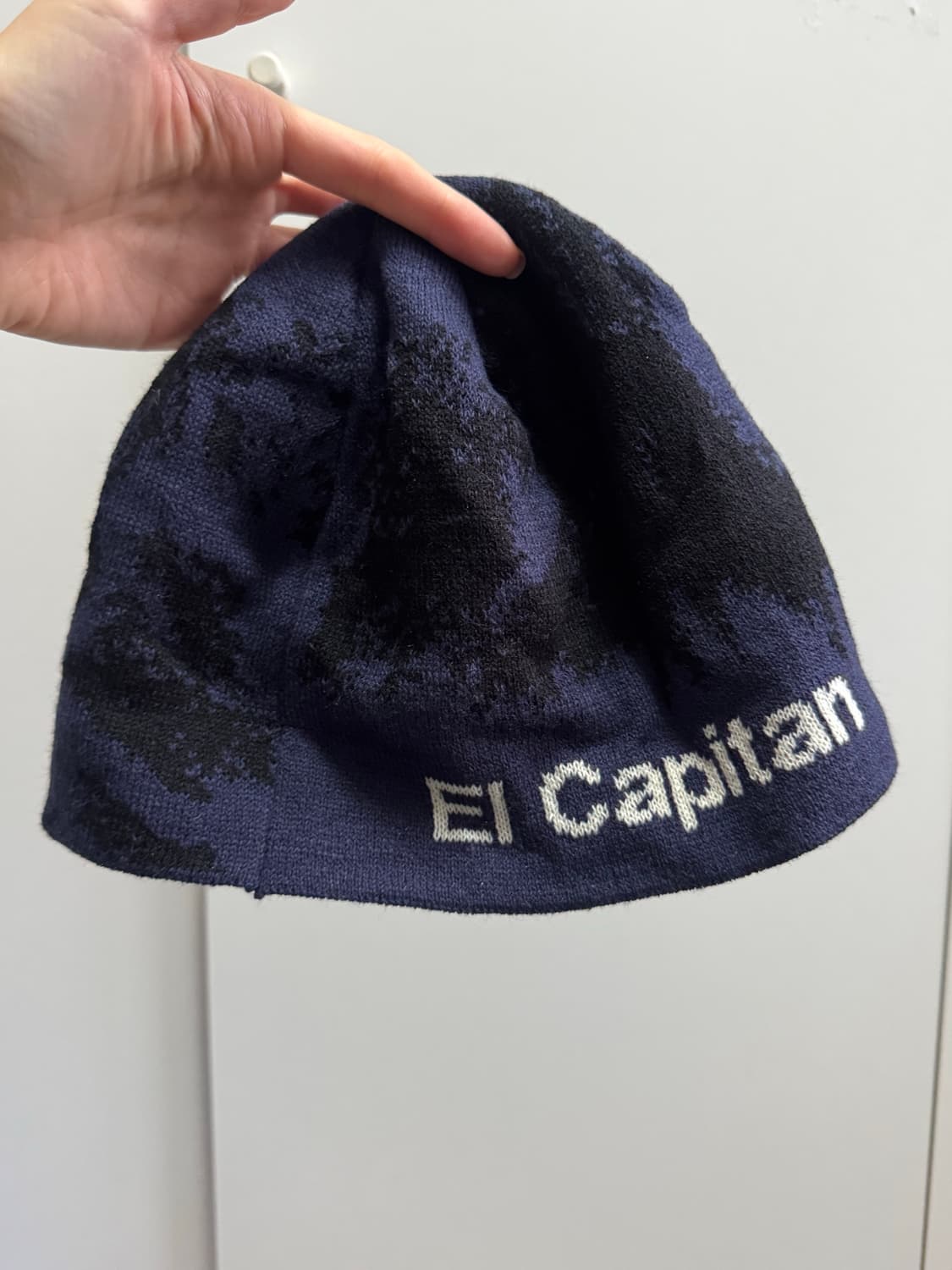 탄산마그네슘 자카드 엘 캐피탄 비니 네이비 상품이미지2