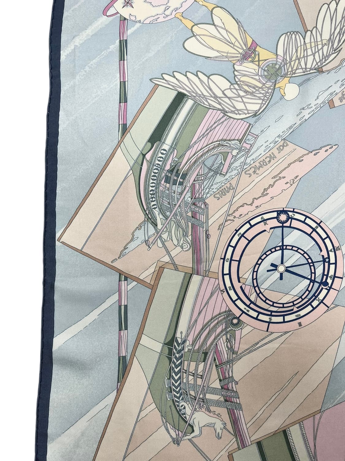 Hermes silk 100 classic voyage scarf 상품이미지5