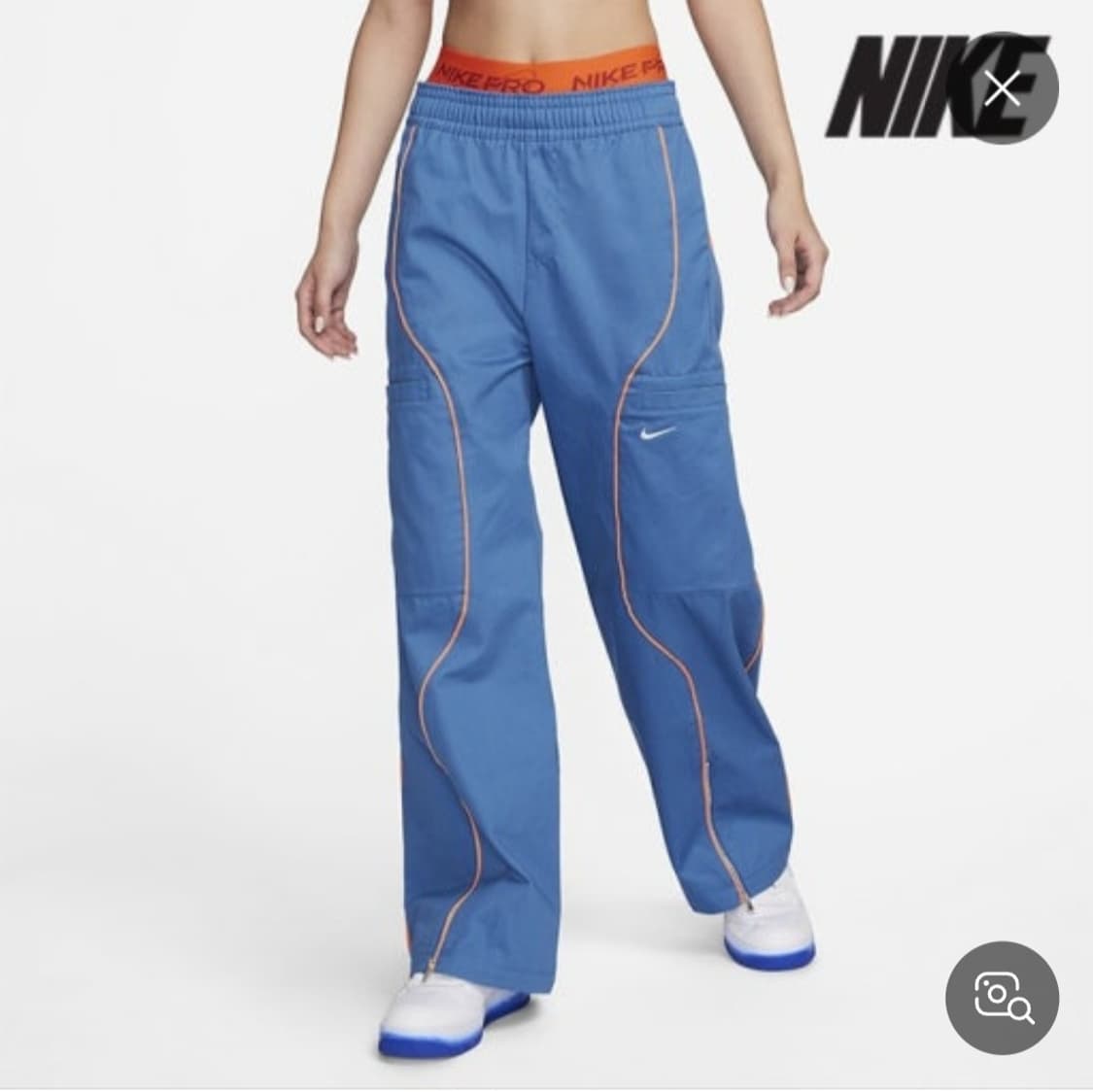 새상품) 나이키 우먼스 하이웨이스트 우븐 팬츠 S 상품이미지1