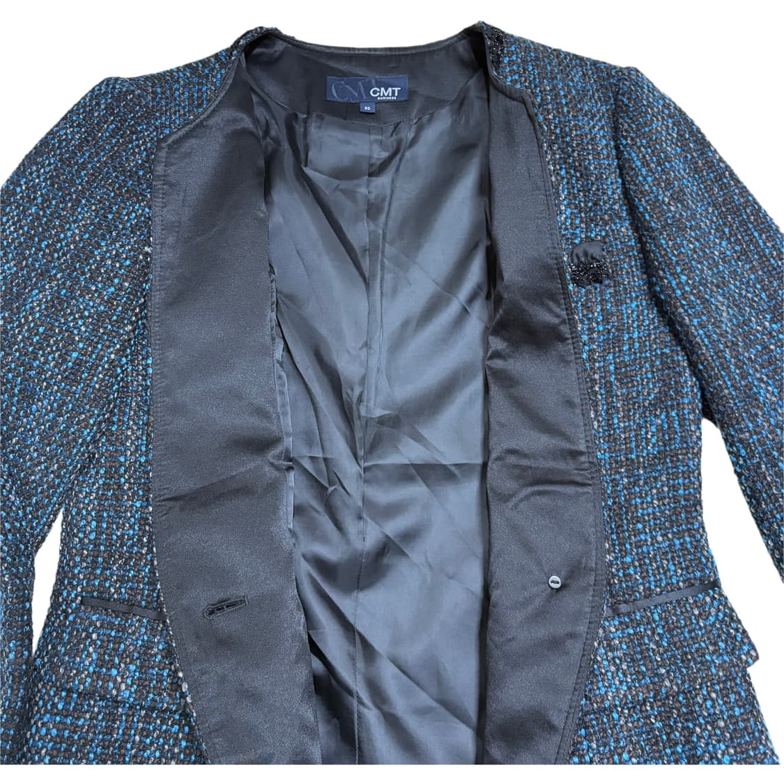 빈티지 원버튼 트위드 자켓 상품이미지5