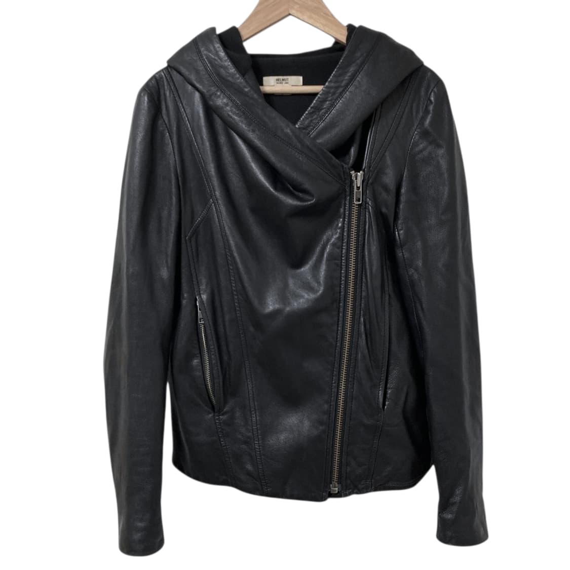 헬무트랭 램스킨 비대칭 라이더자켓 상품이미지4