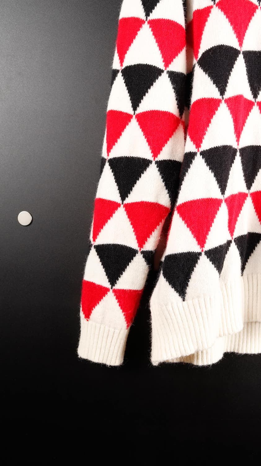 프라다 자카드 프린트 크루넥 캐시미어 니트 상품이미지2