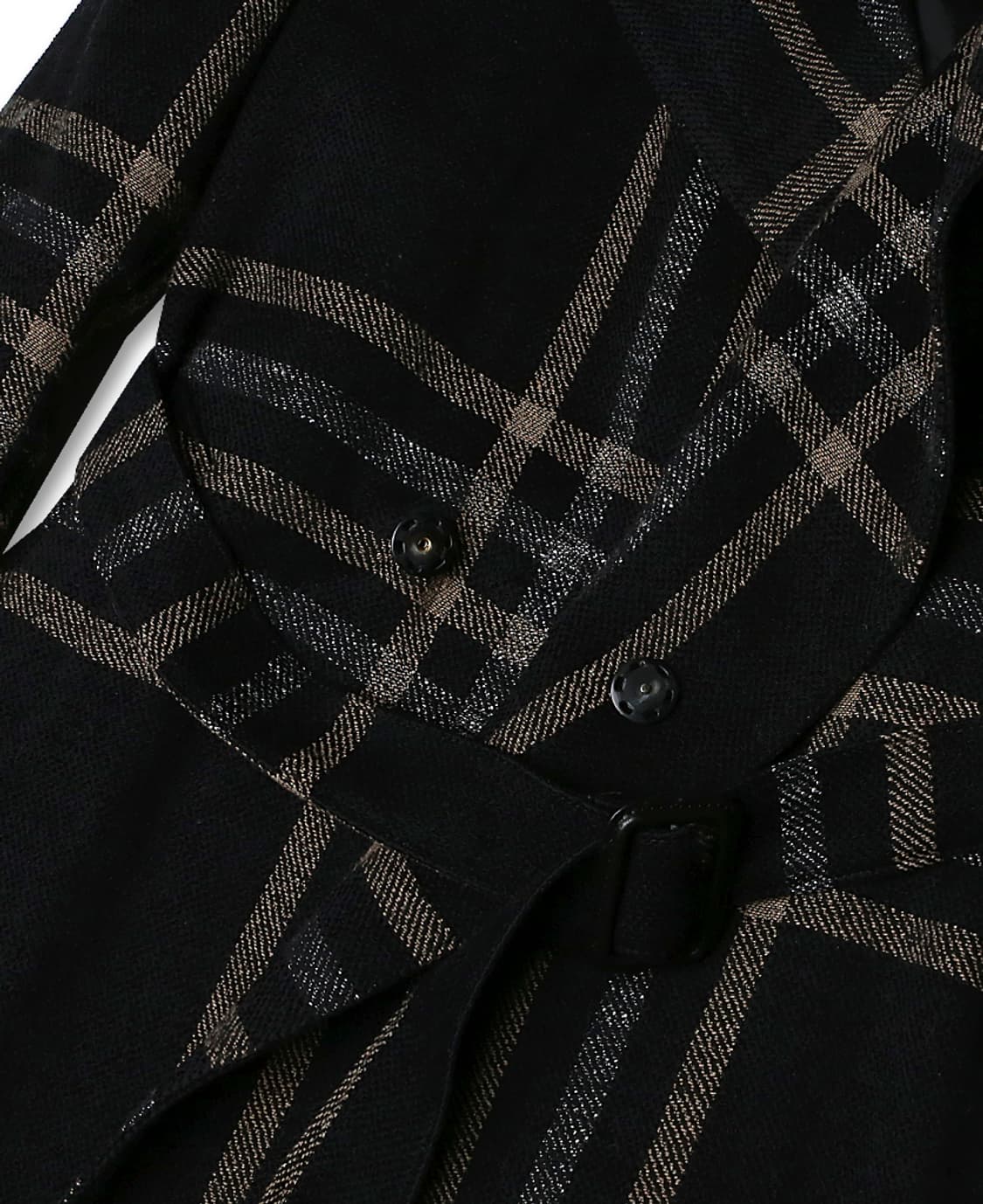 딸리아또레 [Tagliatore] 볼드윈 코튼 블렌드 체크 벨티드 코트 상품이미지4