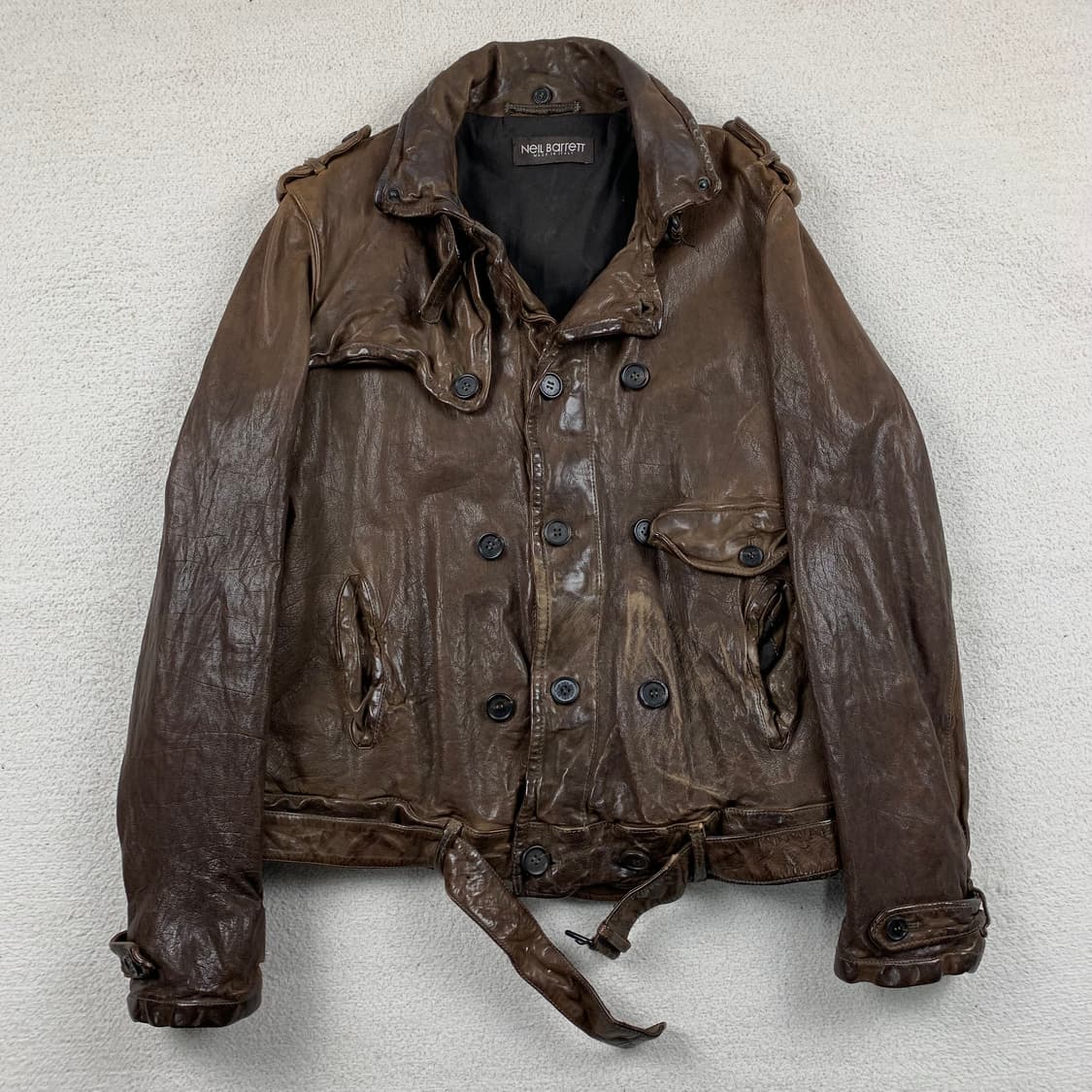 닐바렛 버팔로 레더 자켓 다크브라운 상품이미지1