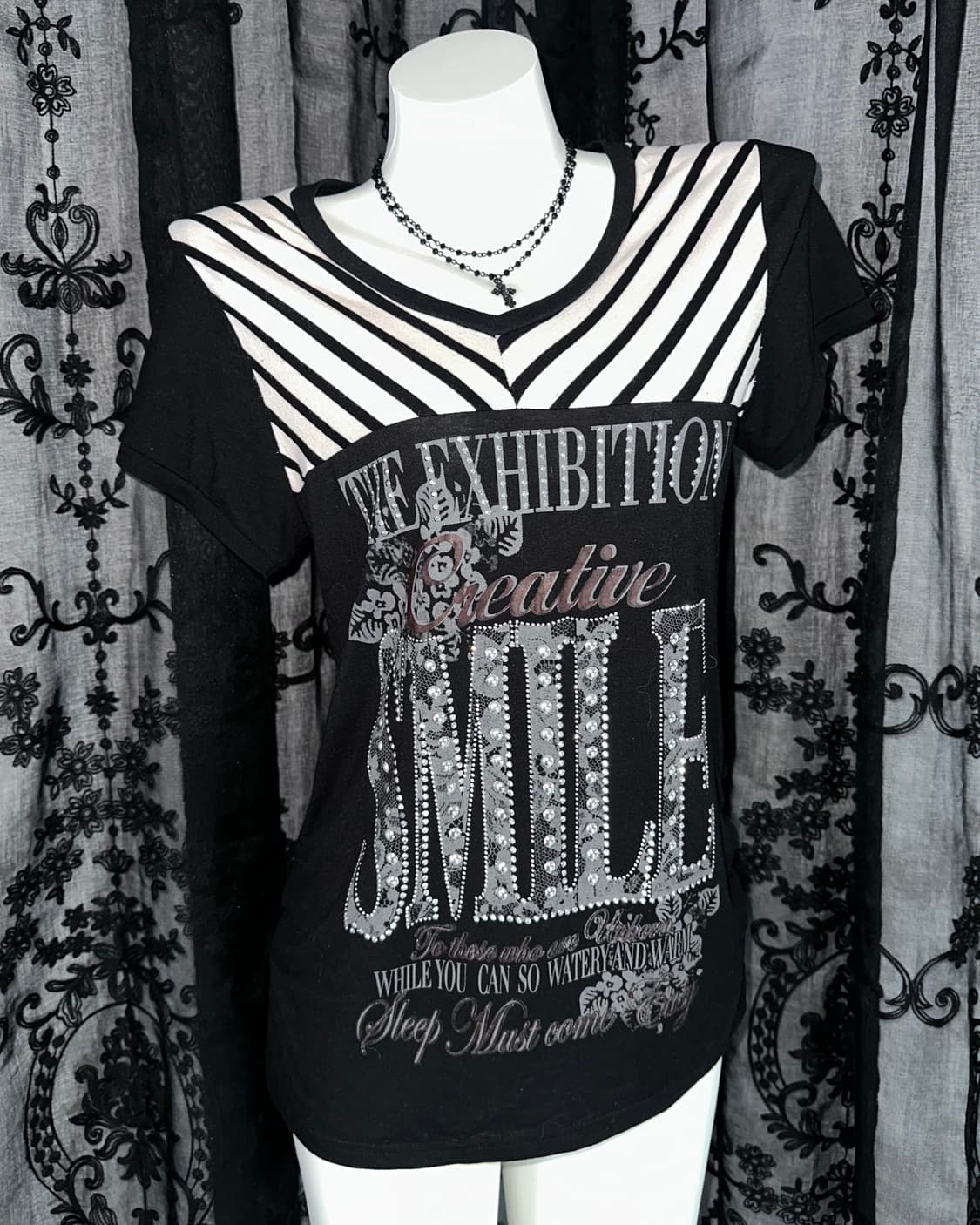 00‘s lettering short-sleeved 상품이미지2