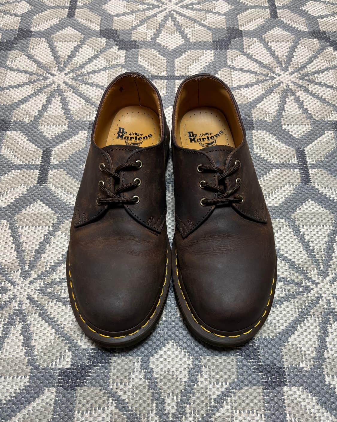 (260) 닥터마틴 1461 3홀 크레이지호스 다크브라운 상품이미지4