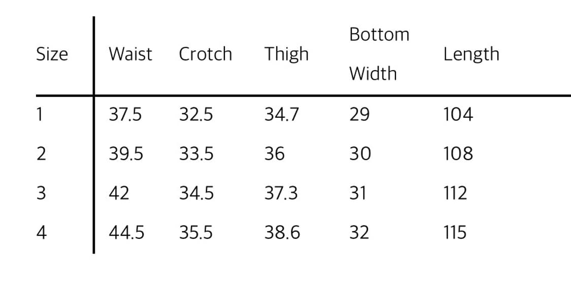 (1) 26SS 산산기어 어파인 커브 팬츠 블랙 새상품 상품이미지3