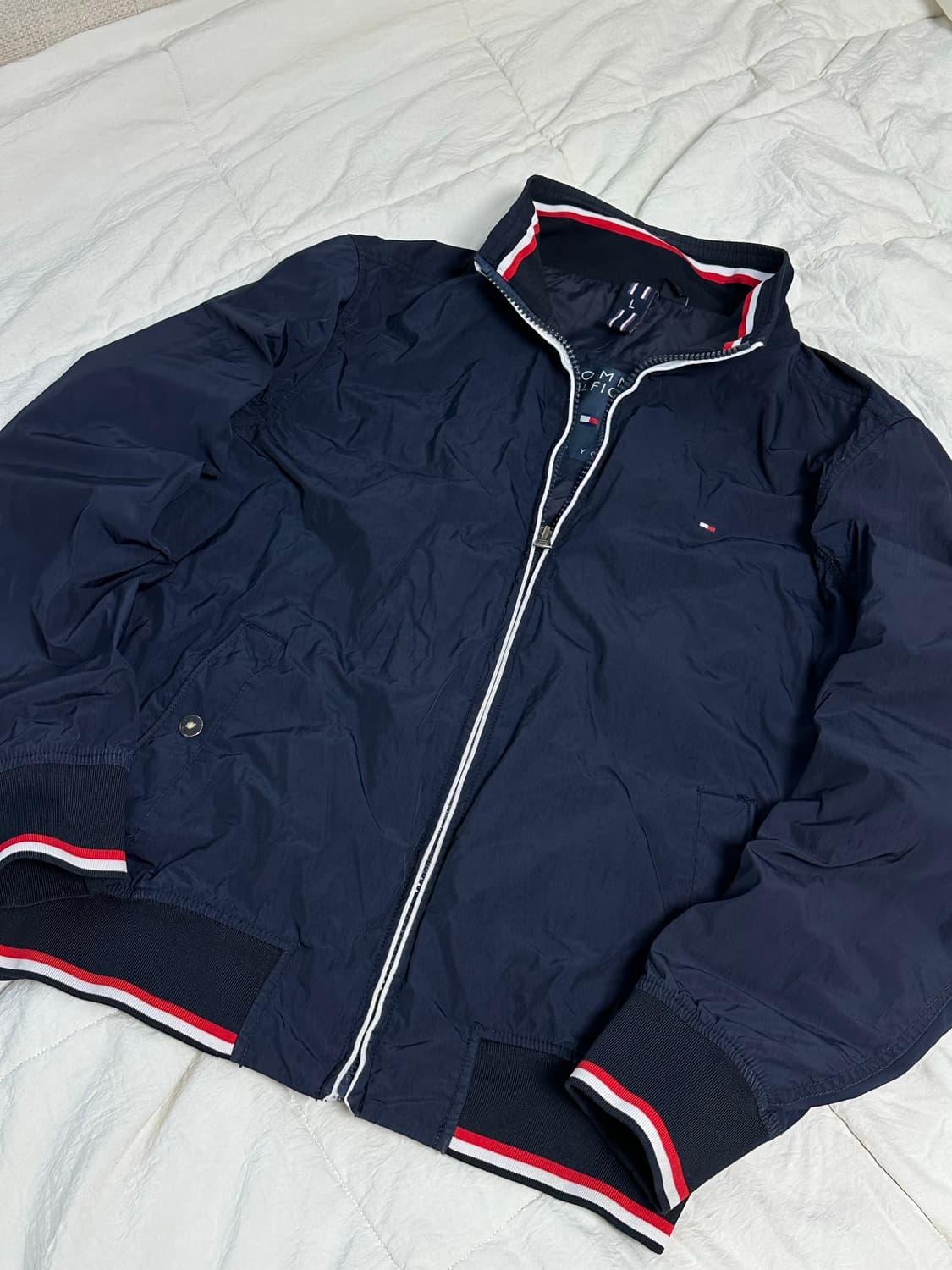 타미힐피거 네이비 블루종 바람막이 자켓 미디움 상품이미지1