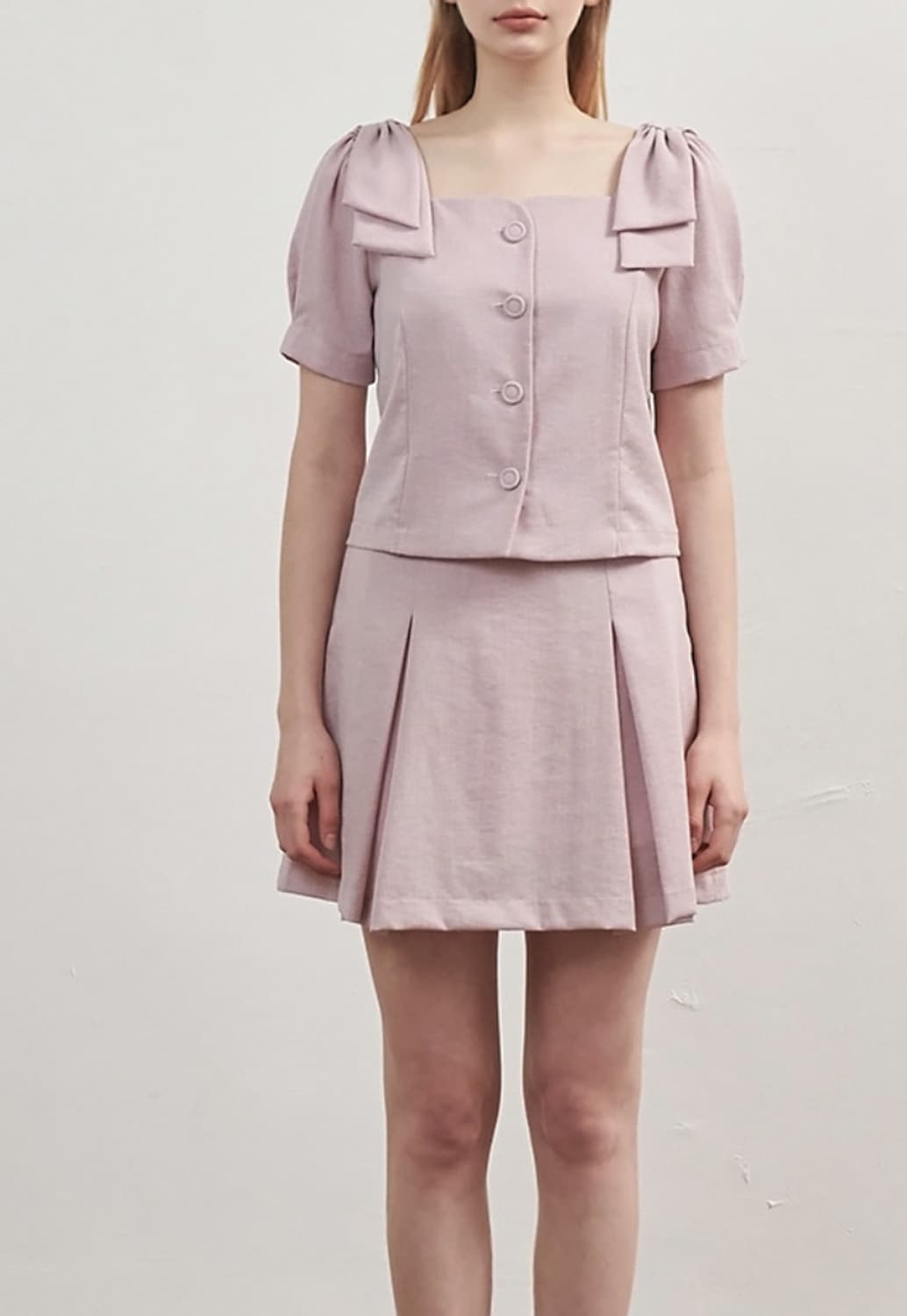 미케네 피터팻 플리츠 스커트 핑크  상품이미지5