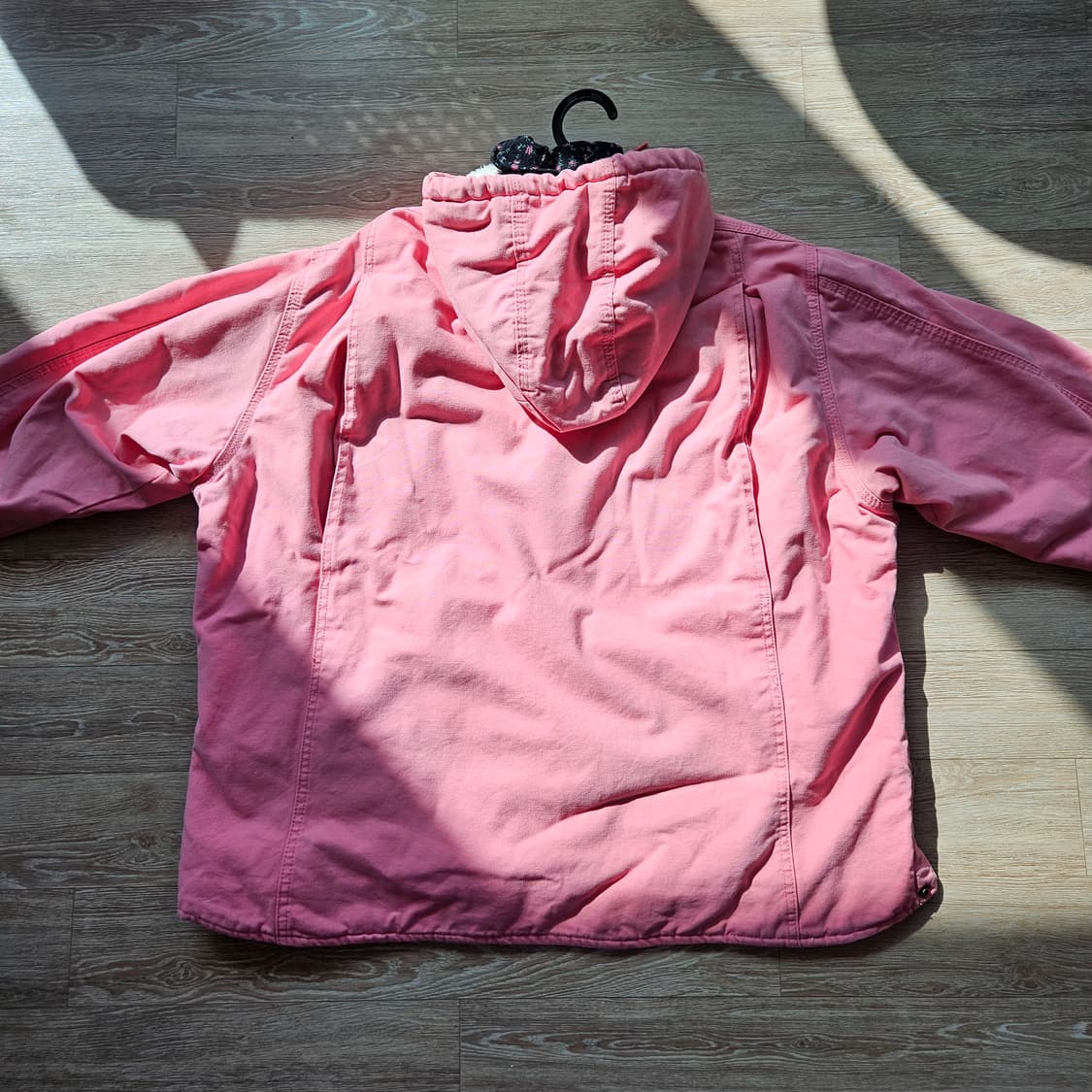 칼하트 빈티지 핑크 양털 후드집업 쉐르파 액티브자켓 워크자켓 남녀공용 L 상품이미지2