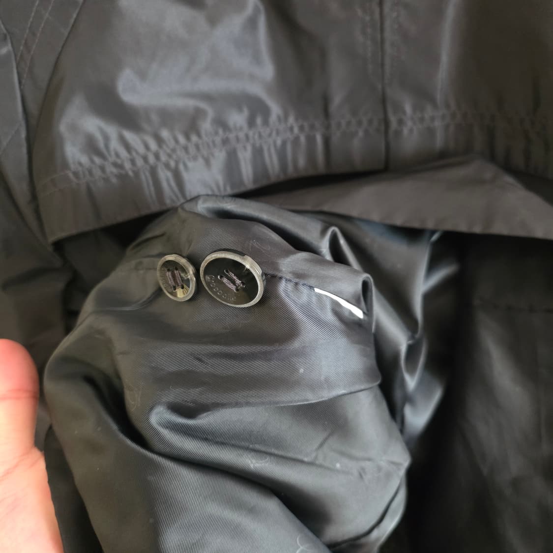 크로커다일 레이디스 블랙 간절기 코트 100 상품이미지8