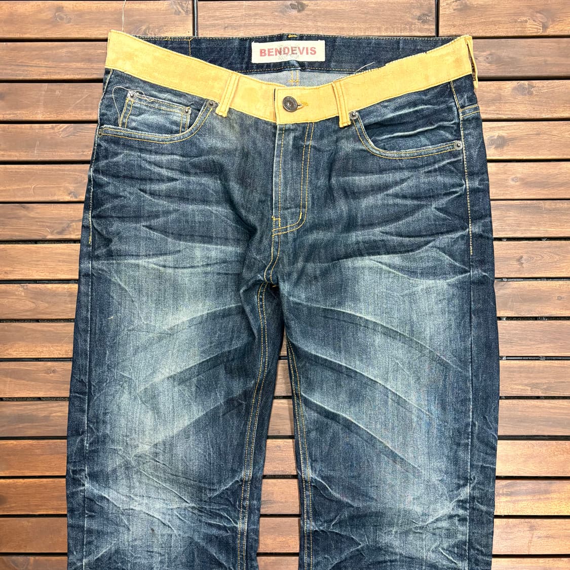 (34) 벤 데이비스 페이딩 흑청 데님 팬츠 상품이미지2