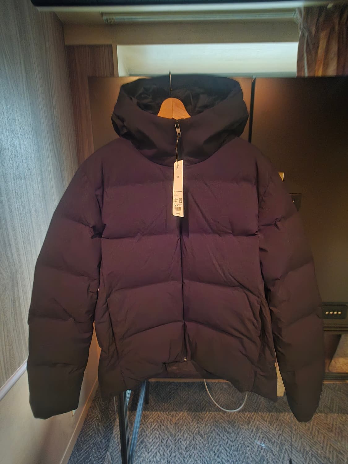 유니클로 심리스 다운 파카 (XL) 블랙 (새상품) 상품이미지1