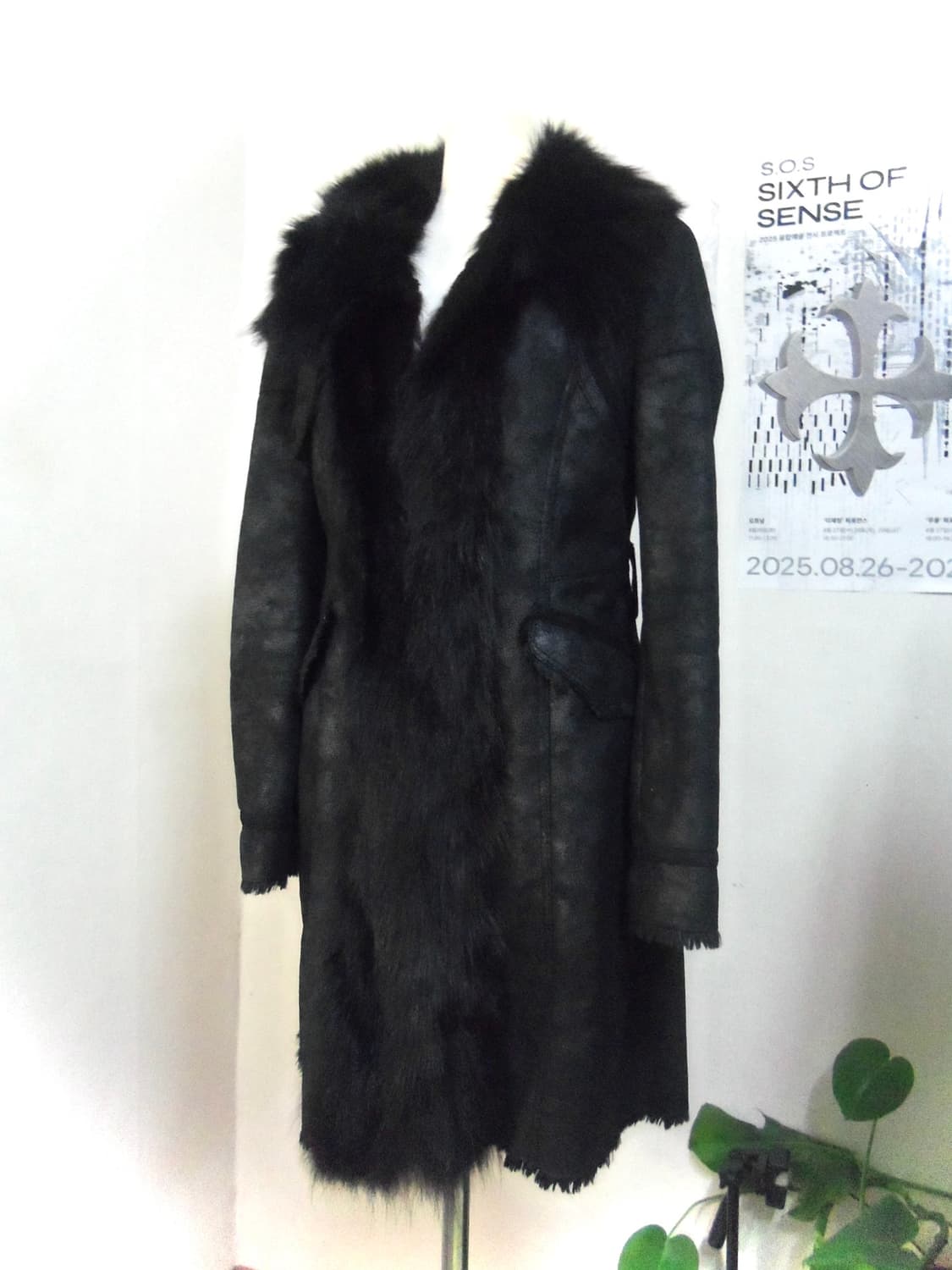 Vintage natural leather fur jacket 상품이미지4