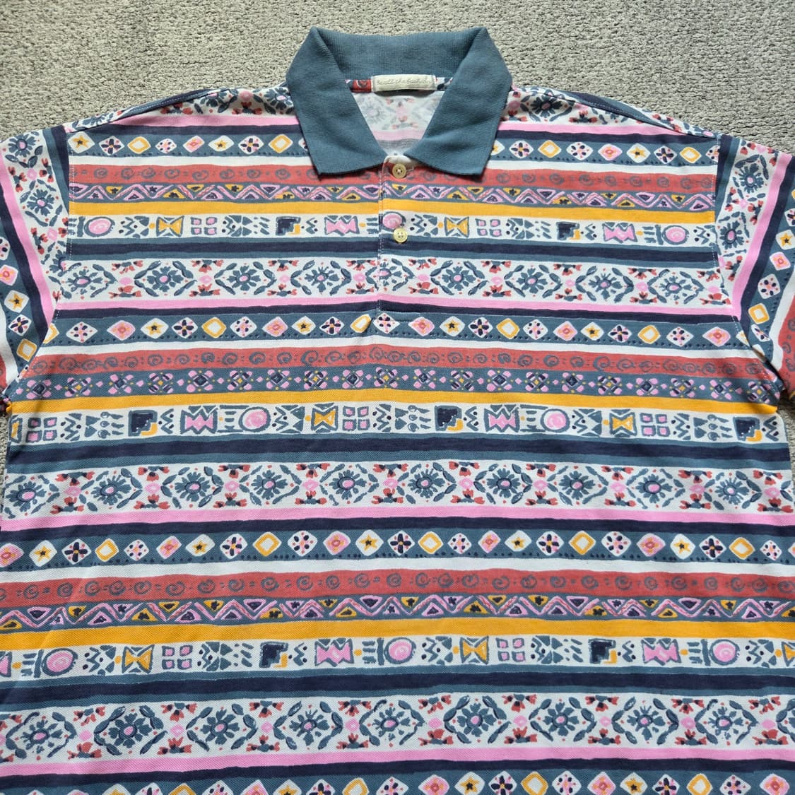 Japanese vintage 에스닉 반팔 티셔츠 L(100) 상품이미지2