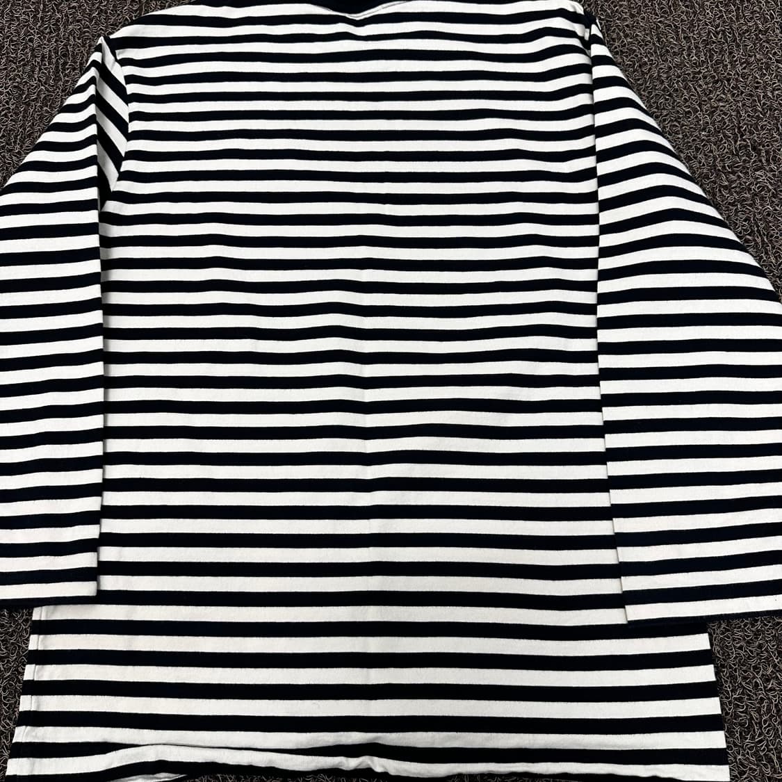 마크곤잘레스 여성 스트라이프 긴팔티셔츠 블랙 XS 상품이미지7