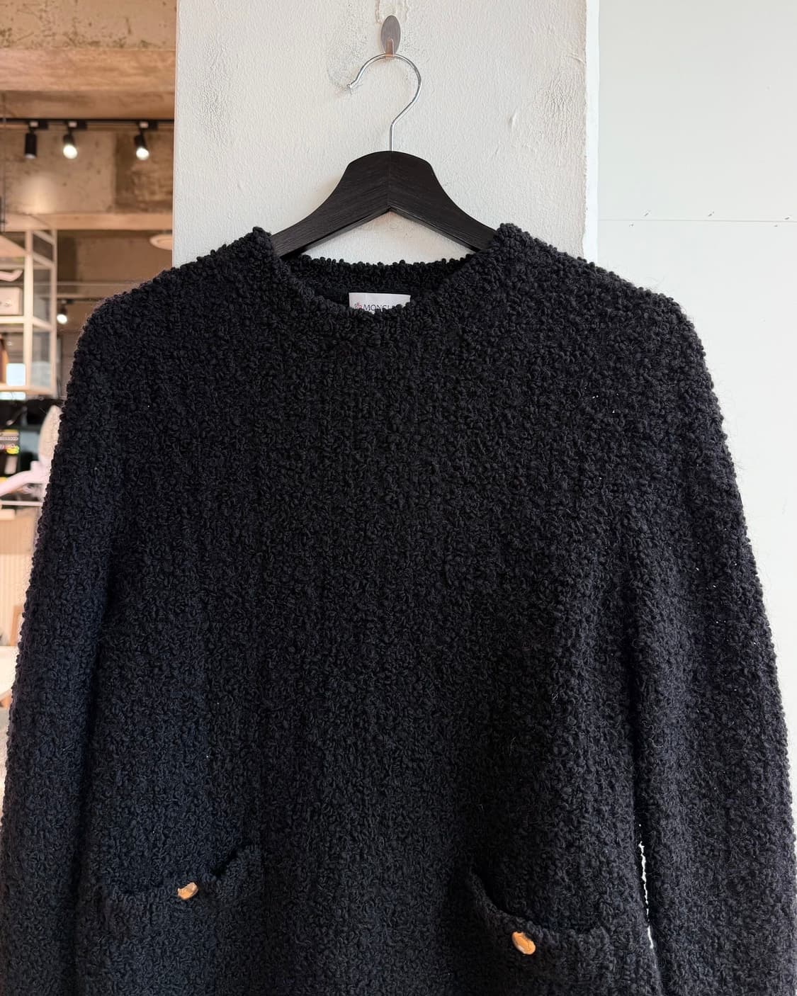 몽클레르 블랙 부클레 엘리건트 니트  상품이미지3