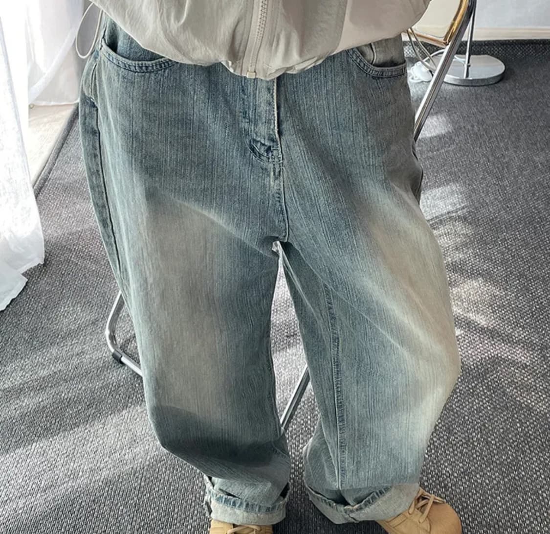 연청 워싱 데님 상품이미지1