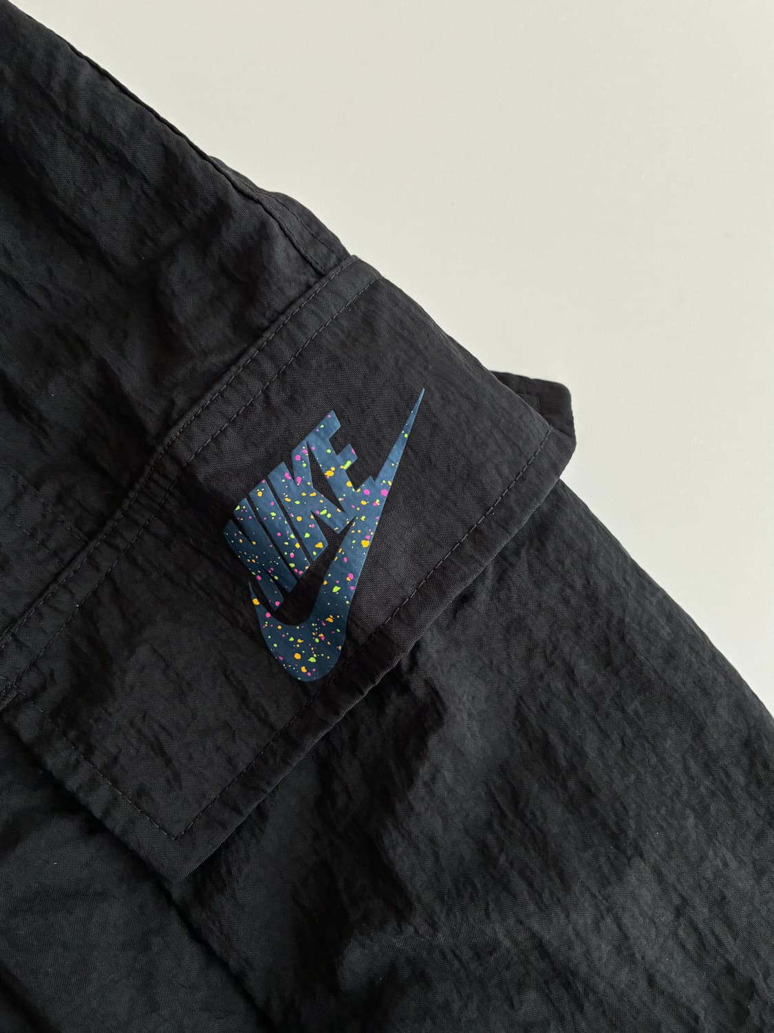 M) 나이키 우먼 나일론 카고 조거 팬츠 블랙 상품이미지5