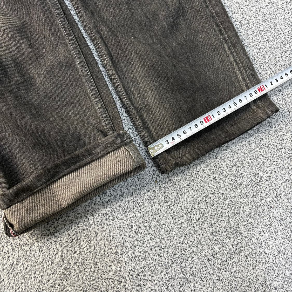 W31 리바이스502 흑청 데님 (수선) 0325J 상품이미지9