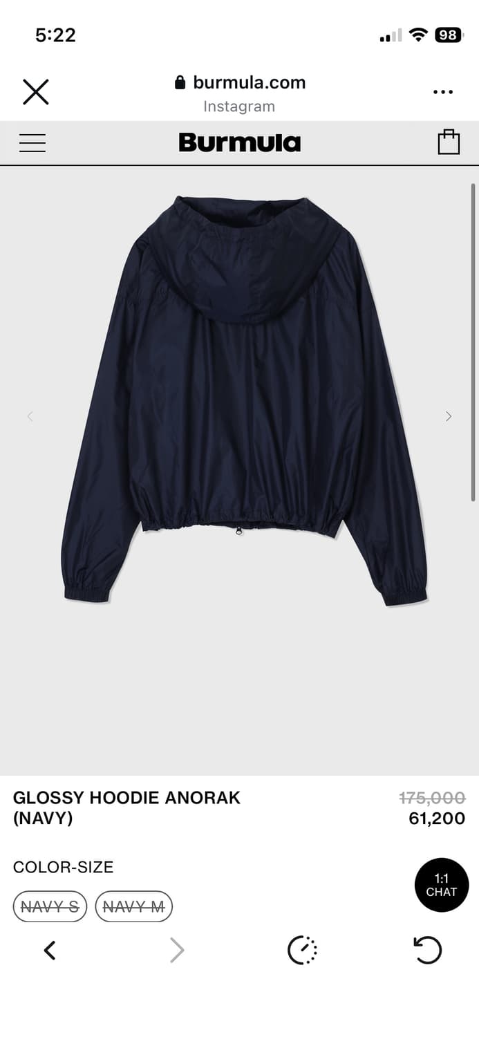 Burmula  GLOSSY HOODIE ANORAK 상품이미지2