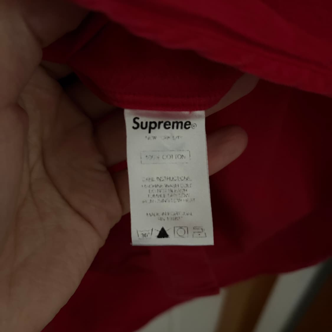 [M] 슈프림 옥스포드 셔츠 레드 상품이미지5