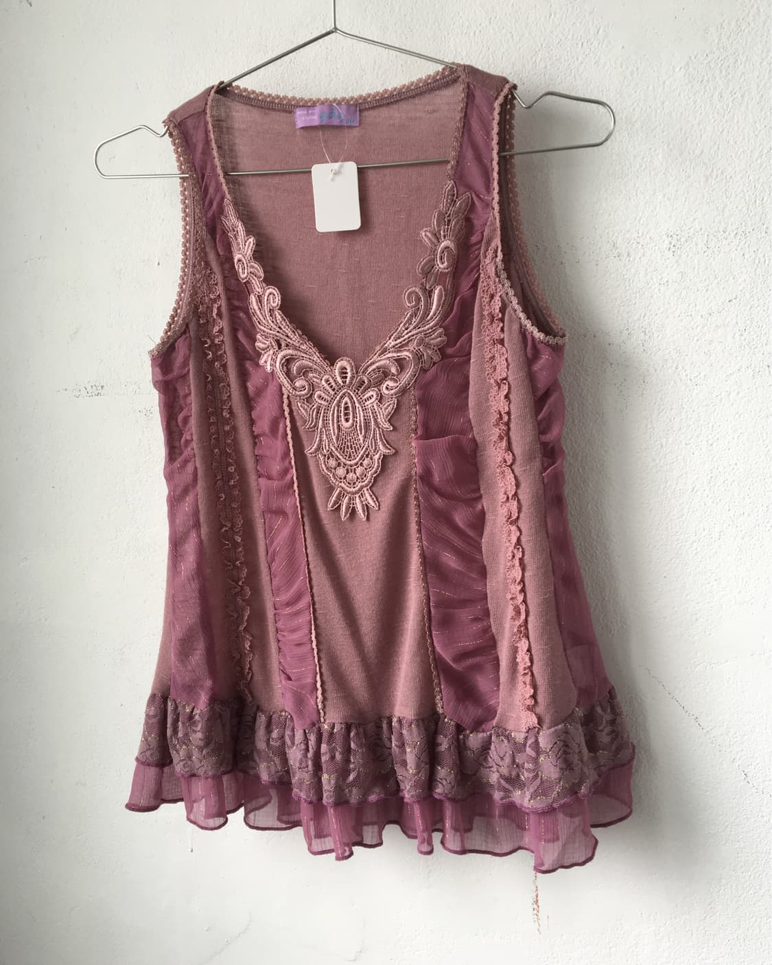 Ornament point layering point sleevelss 상품이미지5