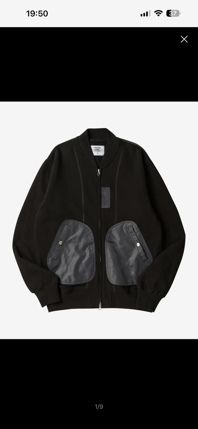 트래블 블랙 코튼 자켓 상품이미지1