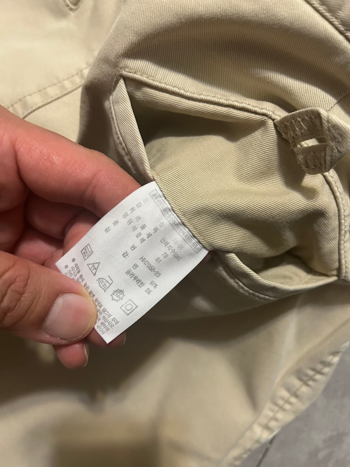 라코스테 베이지 빈티지 치노 팬츠  29인치   상품이미지6