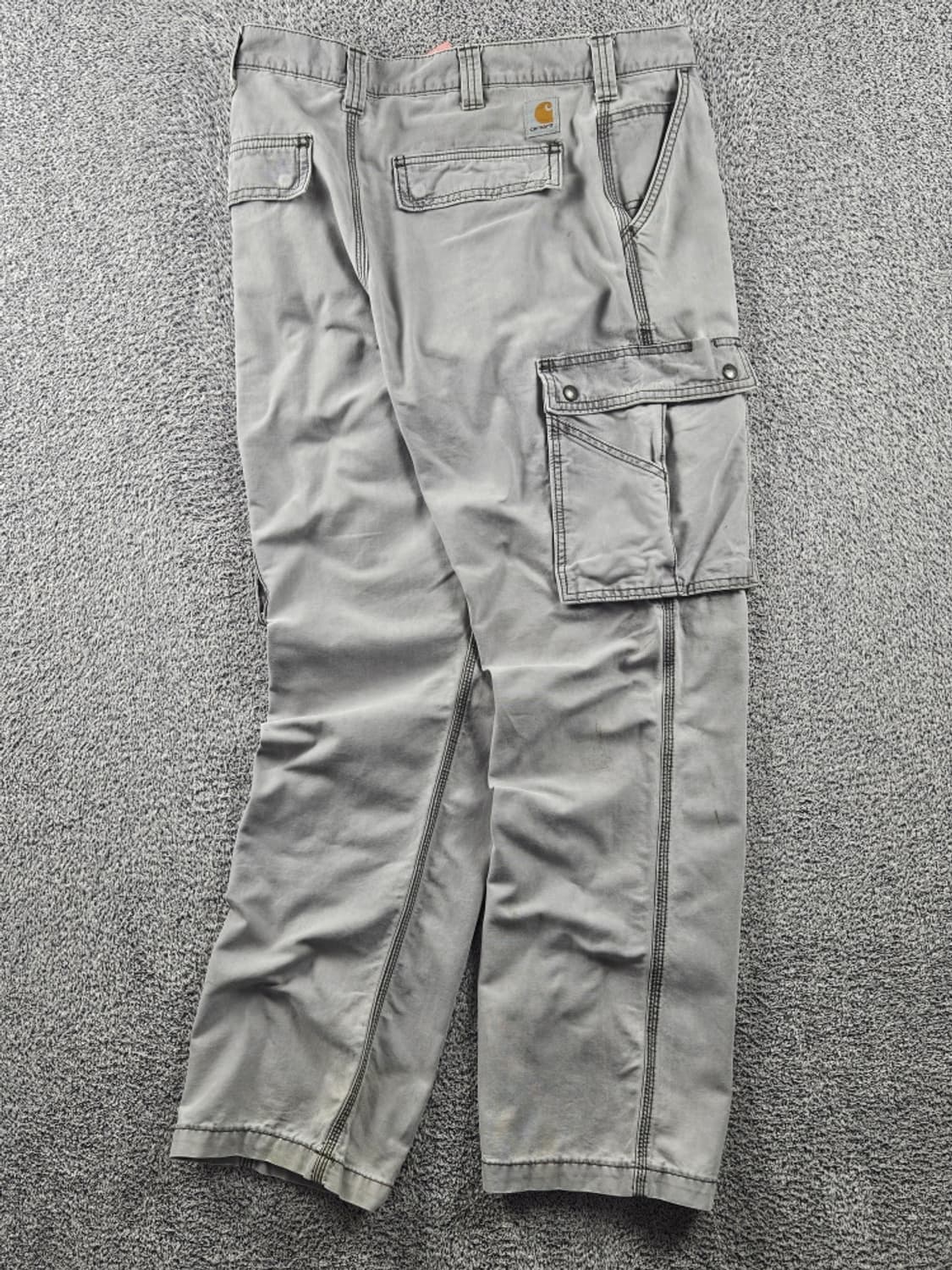칼하트 코튼 캔버스 카고 포켓 워크 팬츠 ( 34X32 ) / 10902 상품이미지3