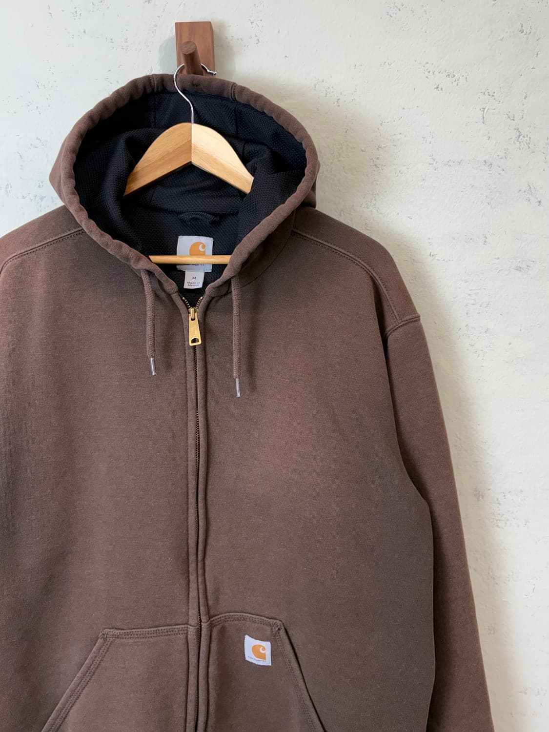 칼하트 브라운 써멀 후드집업 상품이미지2