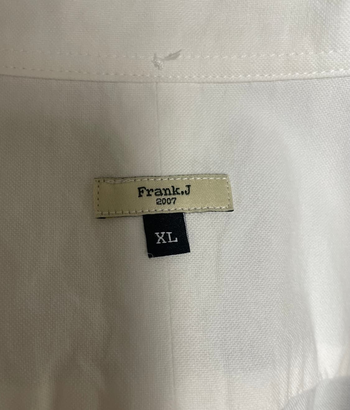 [XL] 프랭크제이 옥스포드 셔츠 화이트 상품이미지3
