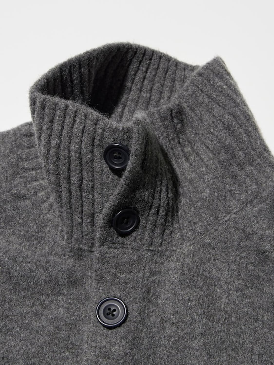 유니클로 수플레얀 가디건 다크 그레이 M 상품이미지2